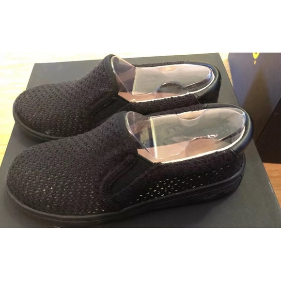 Akid Brand Liv Black Mesh Slip Ons Size Us 13 Eur 31 - Picture 5 of 6